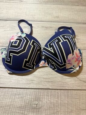 Victoria's Secret PINK Tropical Logo Push-Up Bra